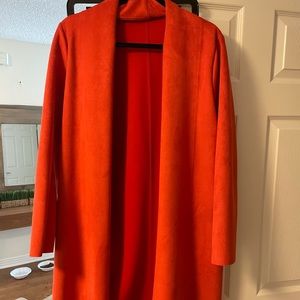 Zara coat long orange